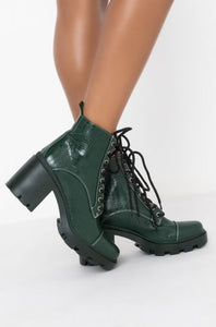 CHUNKY GREEN BOOTIE