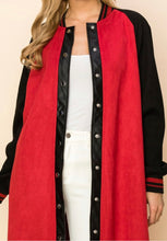 Load image into Gallery viewer, MAXI FAUX SUEDE JACKET