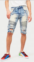 Load image into Gallery viewer, VINTAGE WASH RIPPED SHORTS