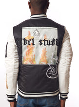 Load image into Gallery viewer, REBEL PATCH WORK BOMBER JACKET