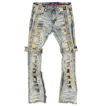 Load image into Gallery viewer, FROST STACK JEANS WITH STRAP