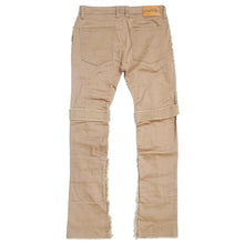 Load image into Gallery viewer, FROST STACK JEANS WITH STRAPS KHAKI